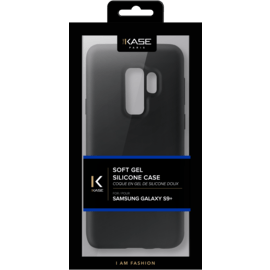 Coque en Gel de Silicone Doux pour Samsung Galaxy S9+, Noir satin