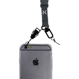 Case Lanyard for Smartphones, Charcoal Grey