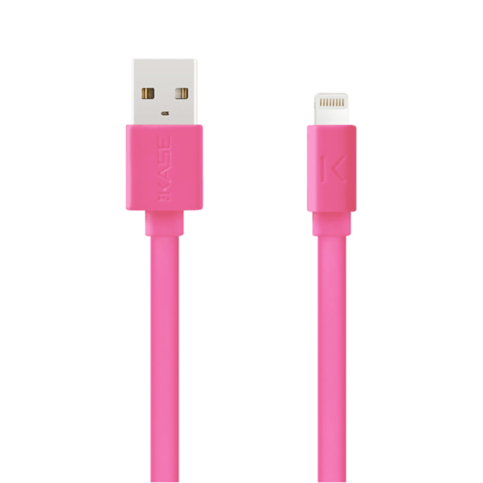 C&acirc;ble Lightning certifi&eacute; MFi Apple Charge Speed 2.4A charge/ sync (1M), Rose Bonbon