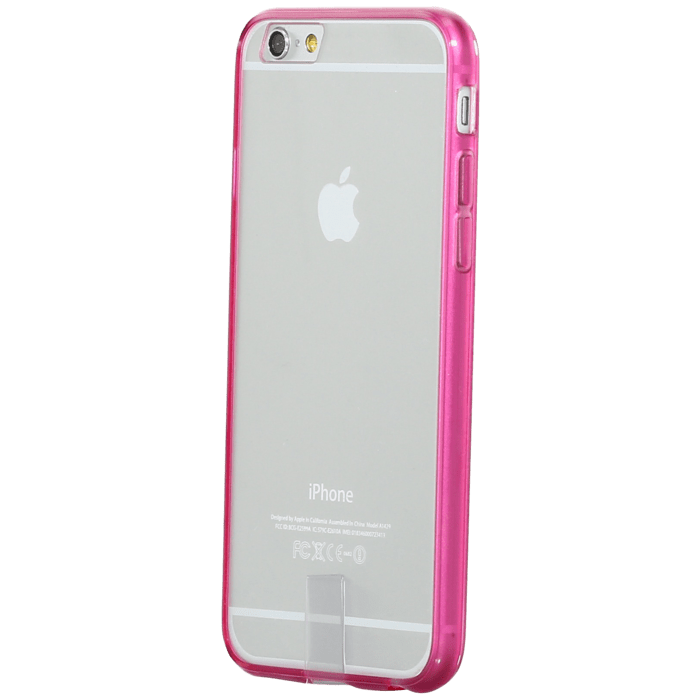 Custodia trasparente slim case per Apple Iphone 6/6s, rosa