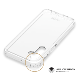 Coque hybride invisible fabriquée à 83 % de plastique recyclé pour Samsung Galaxy A15 5G 2023, transparente