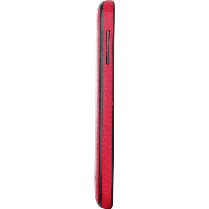 Coque silicone pour Samsung Galaxy S4, Cuir Rouge