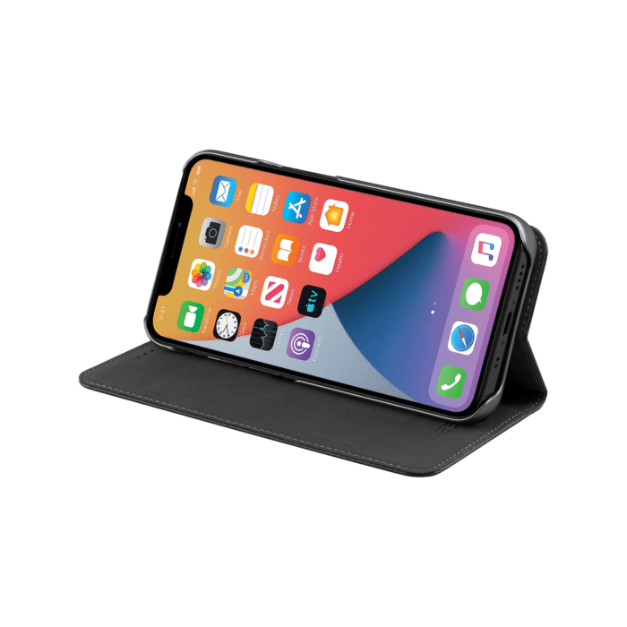 &Eacute;tui et Coque slim magn&eacute;tique 2-en-1 GEN 2.0 pour Apple iPhone 12 mini, Noir