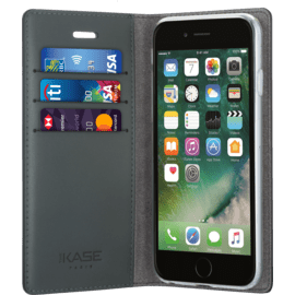 Diarycase Coque clapet en cuir véritable avec support aimanté pour Apple iPhone 6/6s, Brun doré Lézard