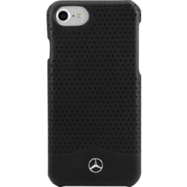 Case Mercedes-Benz Pure Line Genuine perforated leather case for Apple iPhone 7/8, Black
