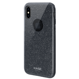 Case Sparkly Glitter Slim Case for Apple iPhone X/XS, Black