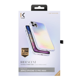 Iridescent Invisible Hybrid Case for Apple iPhone 12 Pro Max, Iridescent