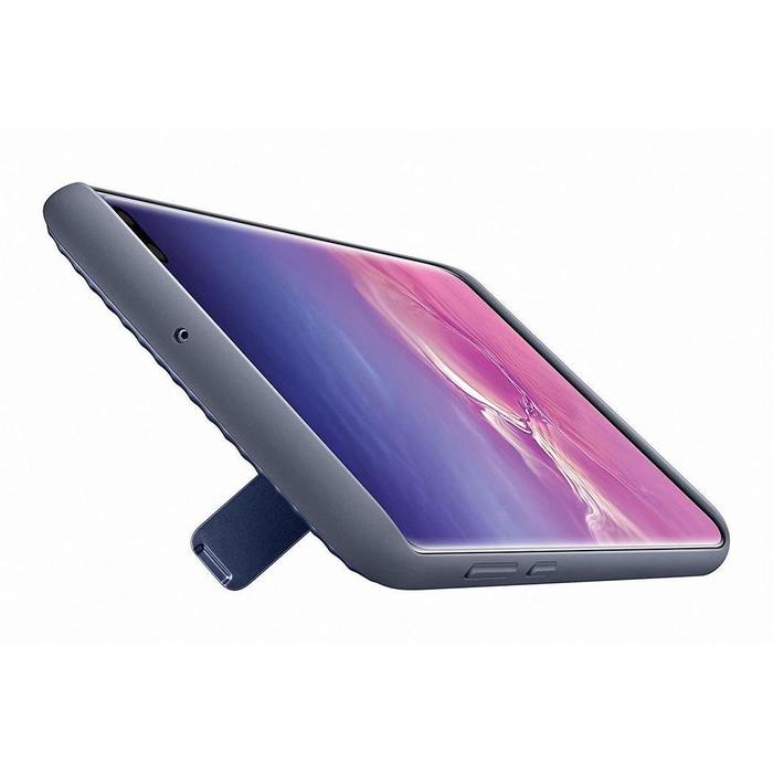 Coque renforc&eacute;e avec fonction Stand Noir pour Galaxy S10+