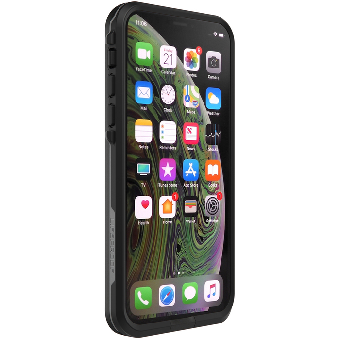 Lifeproof Fre Waterproof Coque pour Apple iPhone XS, Asphalte Noir