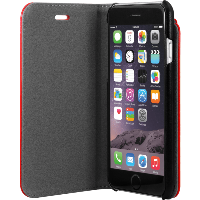 Moleskine Coque clapet classique pour Apple iPhone 6/6s, Rouge