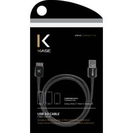 Cavo USB 3.0 per Samsung Galaxy Note 3/S5, nero
