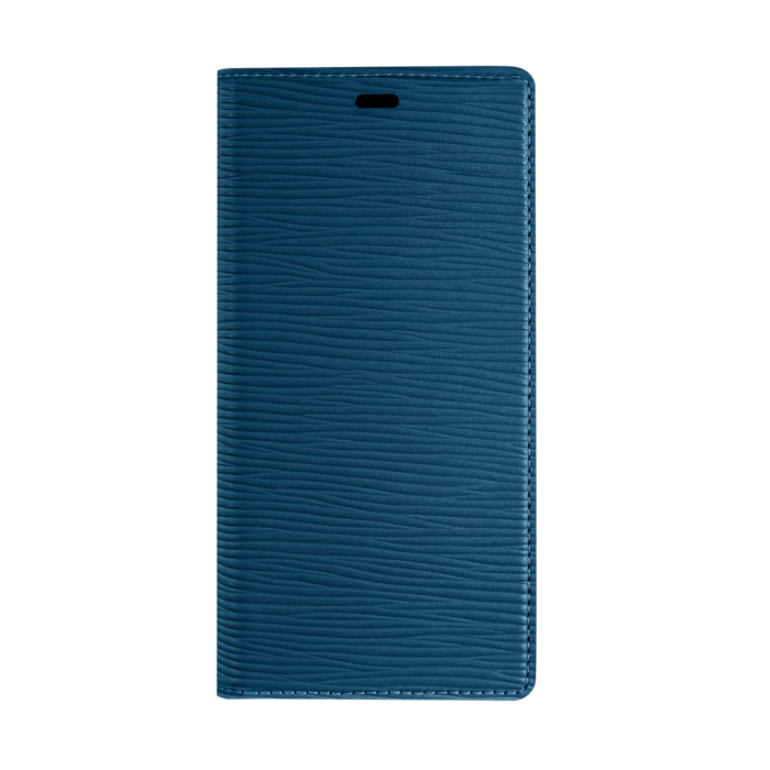 Diarycase 2.0 Coque clapet en cuir v&eacute;ritable avec support aimant&eacute; pour Apple iPhone 12/12 Pro, Bleu &Eacute;g&eacute;e