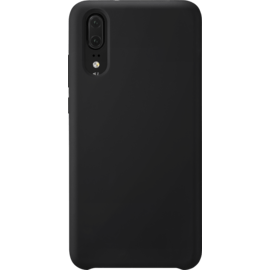 Coque en Gel de Silicone Doux pour Huawei P20, Noir satin