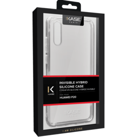 Coque hybride invisible pour Huawei P20, Transparent