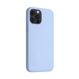 Custodia in silicone gel antiurto per Apple iPhone 12/12 Pro, blu lilla