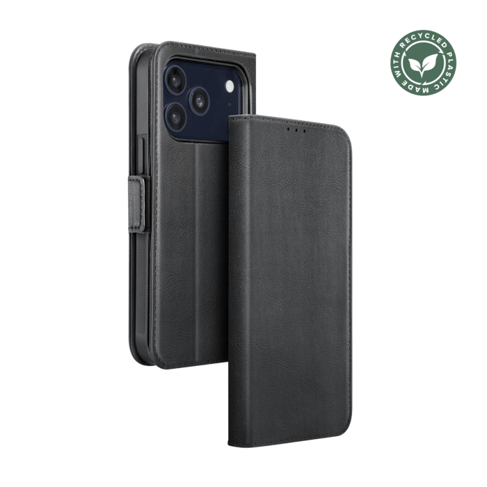 Etui & Coque robuste magn&eacute;tique 2-en-1 et fabriqu&eacute; avec un &eacute;tui en plastique recycl&eacute; pour Apple iPhone 17 Pro, Noir Onyx
