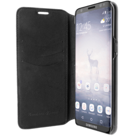 Case Ferrari Heritage Genuine leather Flip case for Samsung Galaxy S8, Black