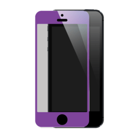 Protection d'écran premium en verre trempé pour Apple iPhone5/5s/5C/SE, Violet