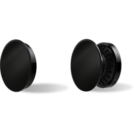 POP-UP Poign&eacute;e & support smartphone, Noir Chrom&eacute;