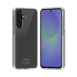 Coque hybride invisible fabriqu&eacute; avec 83% de plastique recycl&eacute; pour Samsung Galaxy A37 5G, Transparente