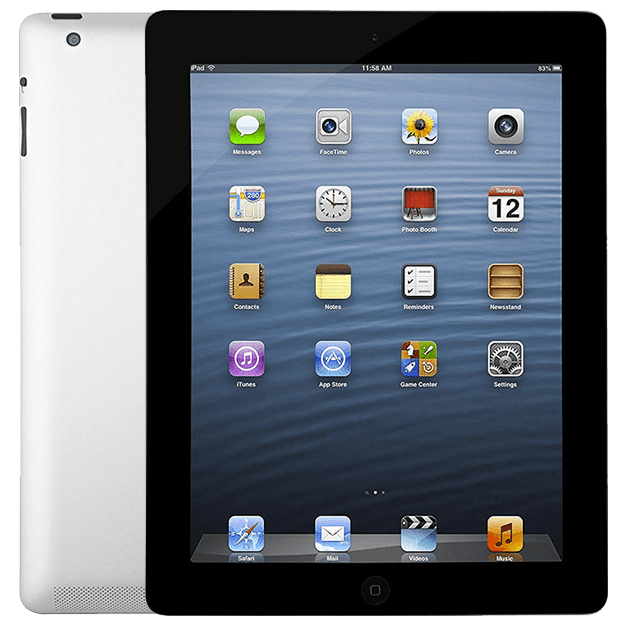 iPad (4th generation) reconditionné 16 Go, Noir, Apple iPad 2 / 3 / 4