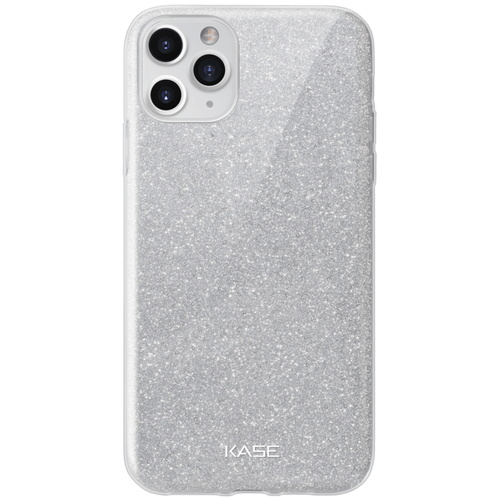 Coque slim pailletée étincelante pour Apple iPhone 11 Pro Max, Argent