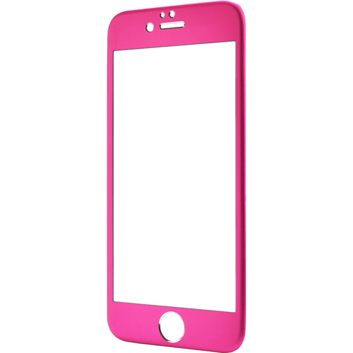 Protection d'&eacute;cran en Alliage de Titane et verre tremp&eacute; pour Apple iPhone 6/6s, Rose