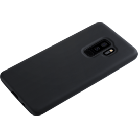 Coque en Gel de Silicone Doux pour Samsung Galaxy S9+, Noir satin