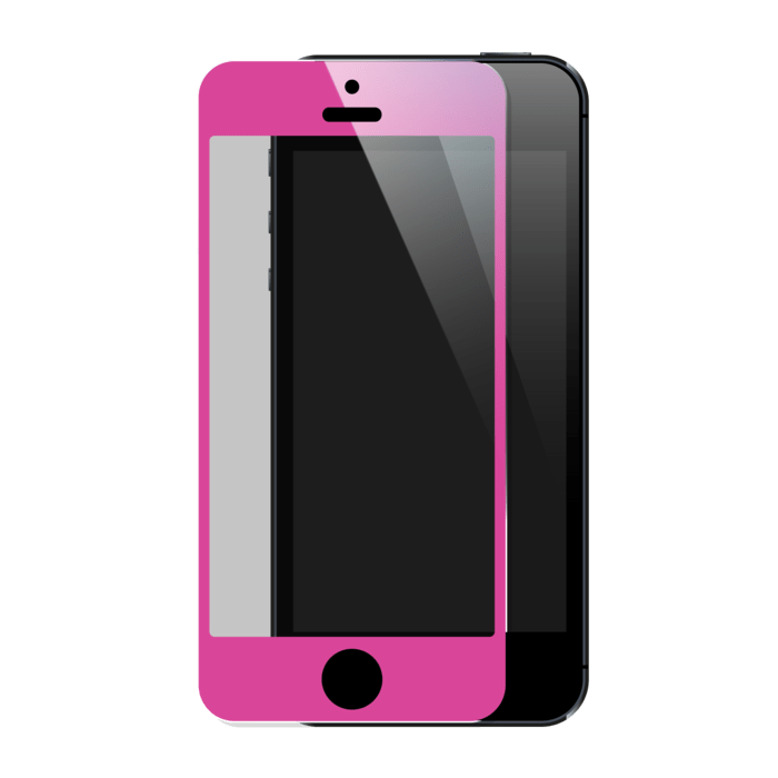 Protection d'&eacute;cran premium en verre tremp&eacute; pour Apple iPhone 5/5s/5C/SE, Rose