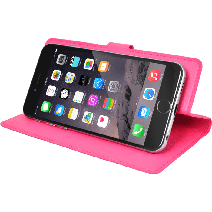 Coque clapet Universelle pour Smartphone (jusqu &agrave; 4.7 pouce), Rose Fandango