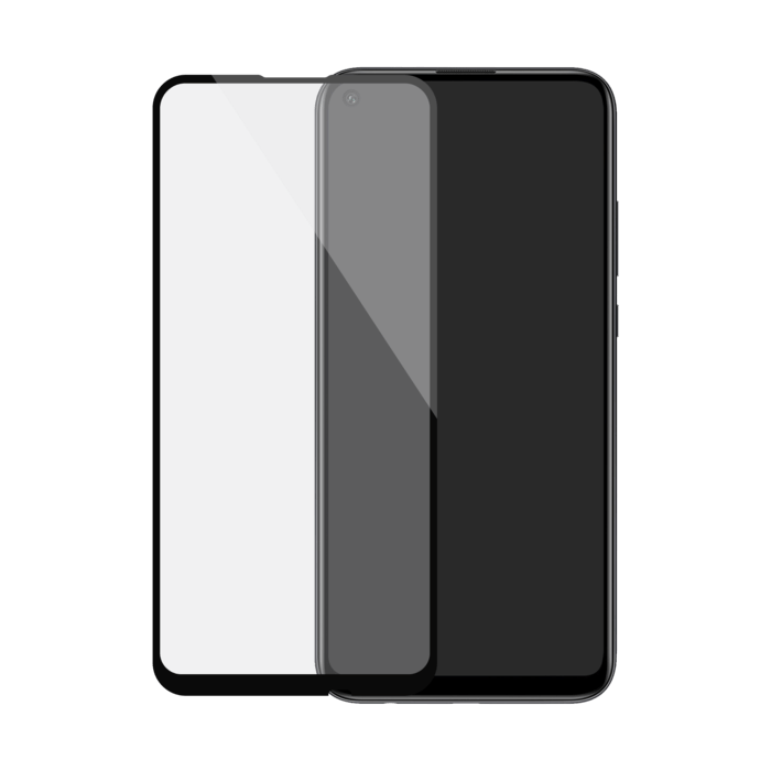 Protection d'&eacute;cran en verre tremp&eacute; (100% de surface couverte) pour Huawei P40 lite E, Noir