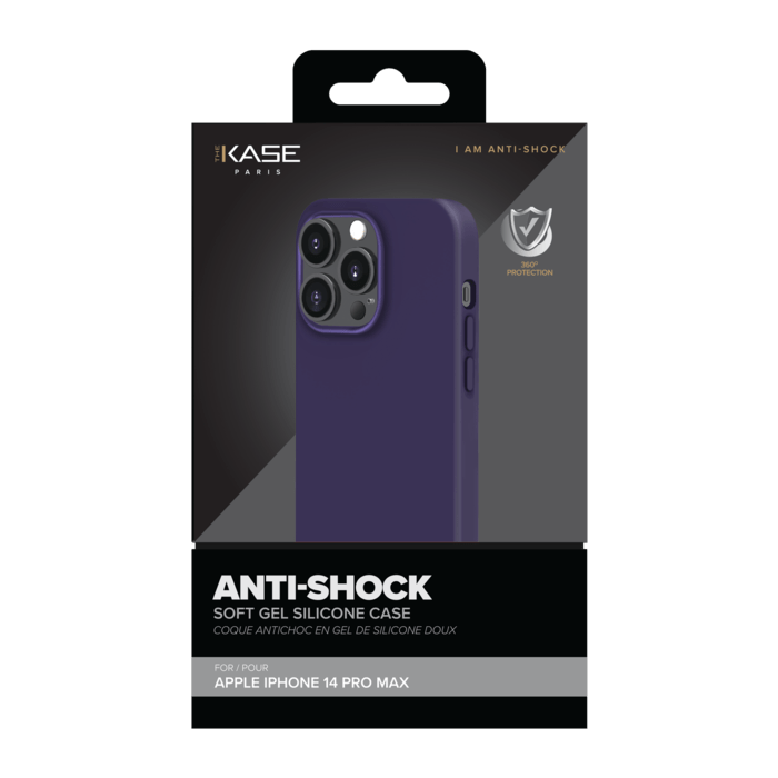 Coque antichoc en gel de silicone doux pour Apple iPhone 14 Pro Max, Moonvista