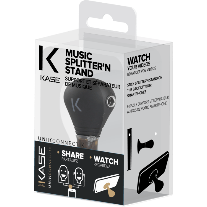 Support et s&eacute;parateur de musique, Noir