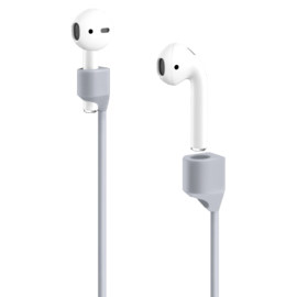 Sangle en gel de silicone doux avec clips aimant&eacute;s pour AirPods/ AirPods Pro, Gris Sid&eacute;ral