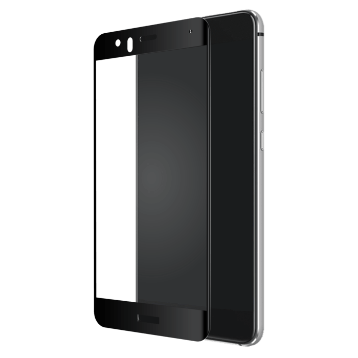 Protection d'écran en verre trempé (100% de surface couverte) pour Huawei P10 Lite, Noir