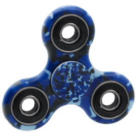 Case Fidget Spinner, Blue Camouflage