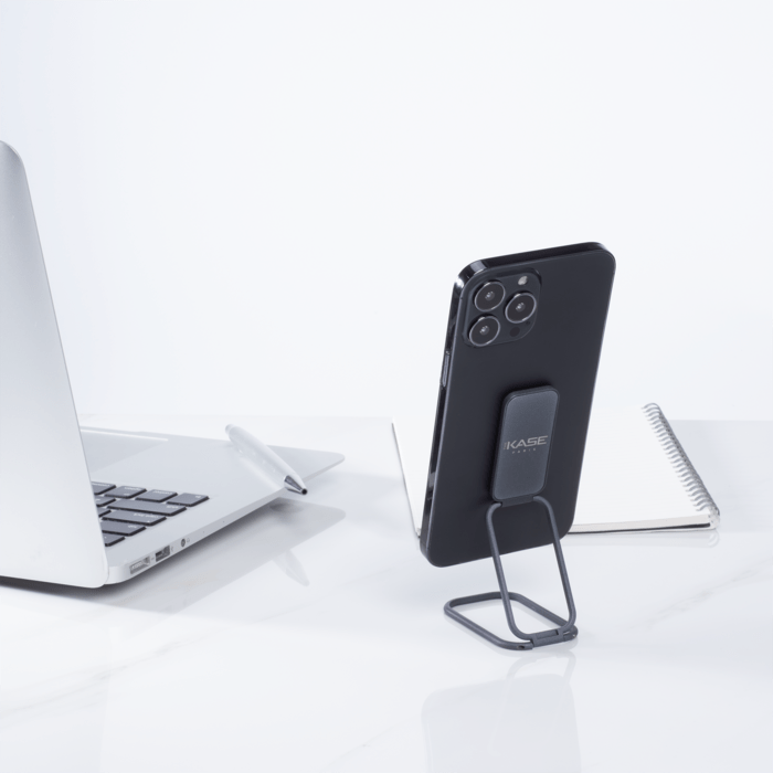 Anneau de support universel pour smartphone, Gris acier