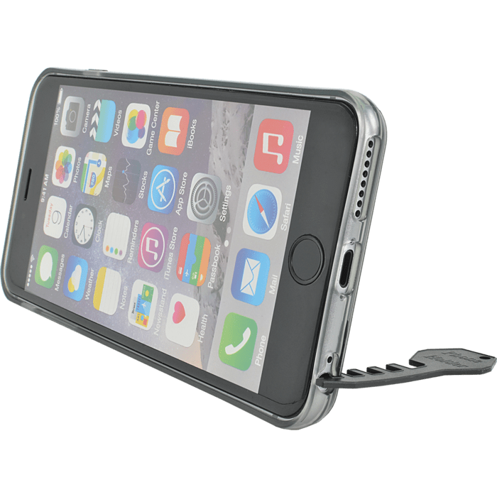 Coque selfie avec déclencheur à distance Bluetooth pour iPhone 6/6s Plus, Satin Noir