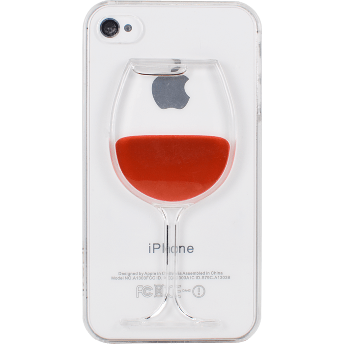 Vin rouge coque pour Apple iPhone 4