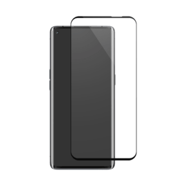 Protection d'écran en verre trempé Bord à Bord Incurvé pour OPPO Find X2/X2 Pro, Noir