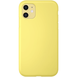 Coque antichoc en gel de silicone doux pour Apple  iPhone 11, Jaune Limonade