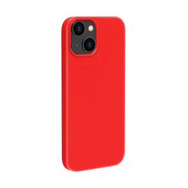 Coque antichoc en gel de silicone doux pour Apple iPhone 13, Rouge Ardent