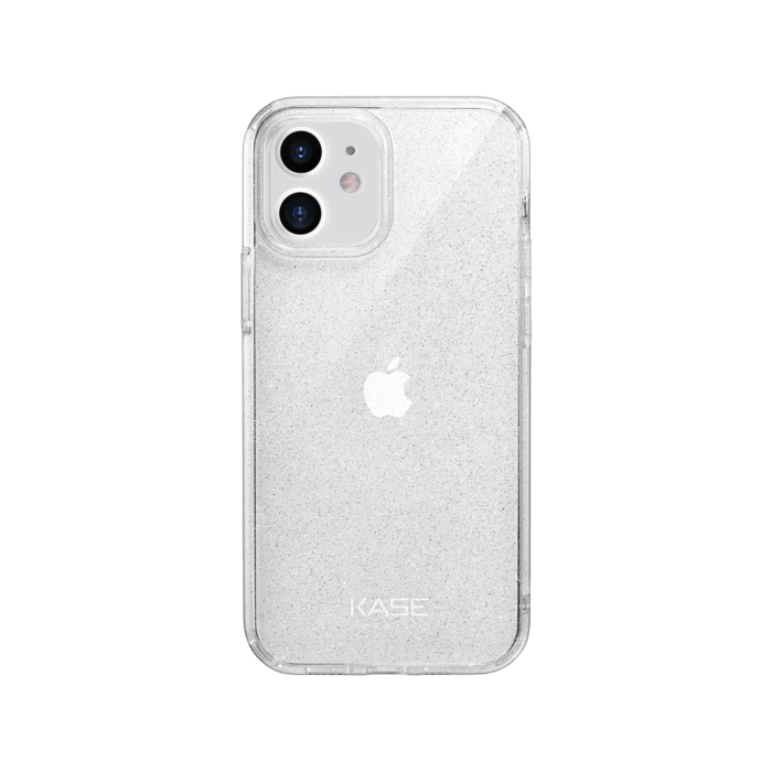 Coque hybride &eacute;tincelante invisible pour iPhone Apple  12 mini, Transparente