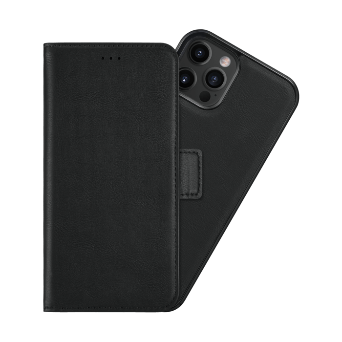 Etui & Coque robuste magnétique 2-en-1 pour iPhone Apple  12/12 Pro, Noir Onyx