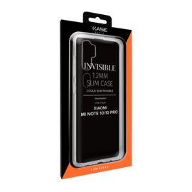 Coque Slim Invisible pour Xiaomi Mi Note 10/10 Pro 1,2 mm, Transparent