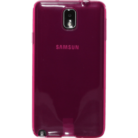 Coque pour Samsung Galaxy Note 3, silicone Rose Transparent