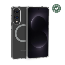 Coque antichoc magn&eacute;tique invisible Fabriqu&eacute; Avec du 75% Plastique Recycl&eacute; pour Samsung Galaxy S25 Edge 5G, Transparente