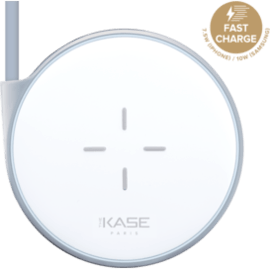 Case Universal Quick Charge Qi Wireless Charging Pad (7.5W/10W), Metallic Silver