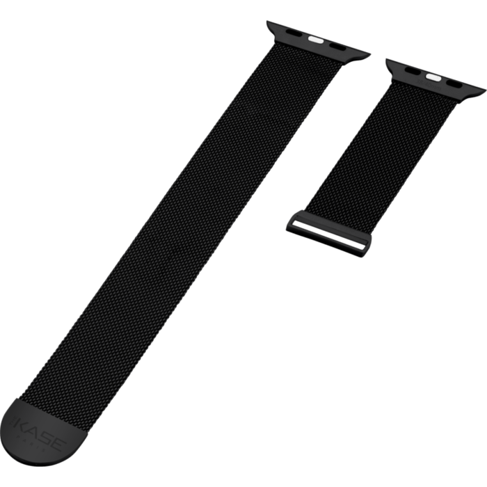 Bracelet mesh en acier inoxydable pour Apple Watch® Series 1/2/3/4 38/40mm, Noir