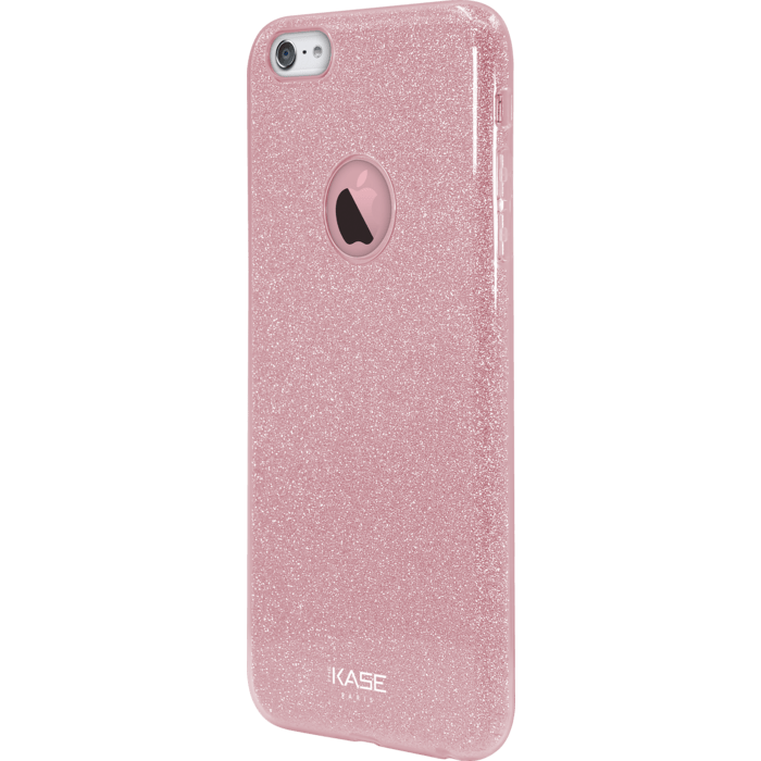 Coque slim pailletée étincelante pour Apple iPhone 6 Plus/6s Plus, Or Rose
